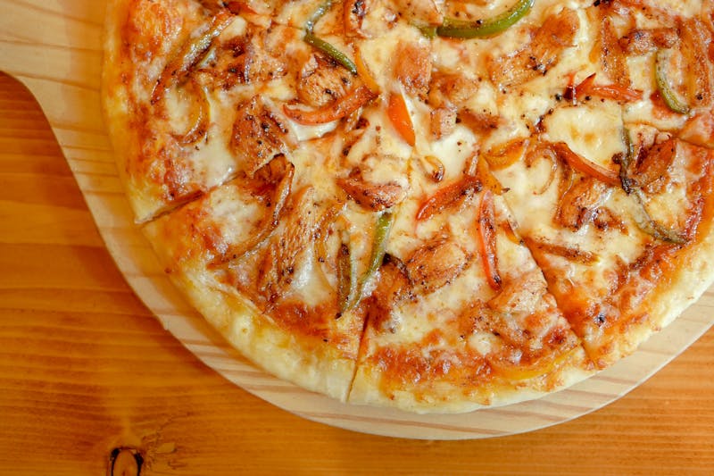 BBQ chicken specialty pizza at Anthony's
